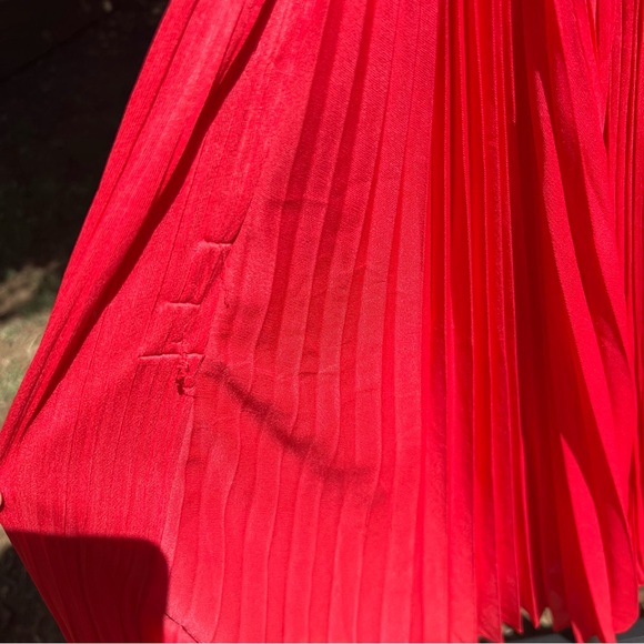 Halston Heritage One-Shoulder Pleated Dress - Picture 4 of 7